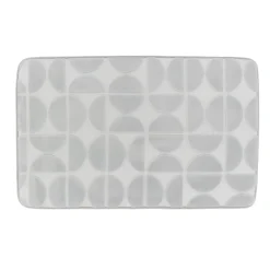Tappeto da bagno rettangolare in memory foam (50 x 80 cm) Motivo Grigio chiaro