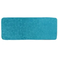 Tappeto da bagno rettangolare memory foam (50 x 120 cm) Galeo Blu ottanio