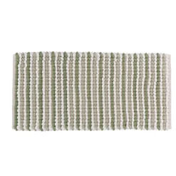 Tappeto da bagno rettangolare in cotone (45 x 90 cm) Mismo Verde