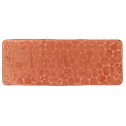Tappeto da bagno rettangolare memory foam (50 x 120 cm) Galeo Rame