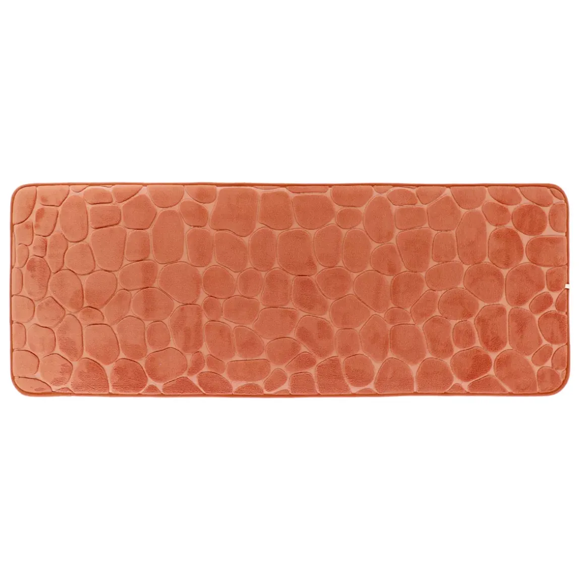 Tappeto da bagno rettangolare memory foam (50 x 120 cm) Galeo Rame