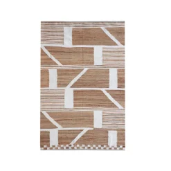 Tappeto da soggiono rettangolare juta (140 x 200 cm) Parigi Beige