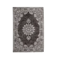 Tappeto da soggiorno rettangolare jacquard (140 x 200 cm) Sana Grigio