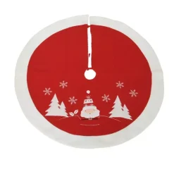KAEMINGK Accessori Per Albero Di Natale-Tappeto per albero rotondo (89 cm) Babbo Natale