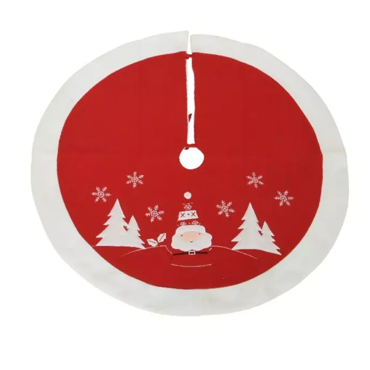 KAEMINGK Accessori Per Albero Di Natale-Tappeto per albero rotondo (89 cm) Babbo Natale