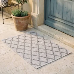 L'EFFET PAPILLON Tappeto Per Esterno-Tappeto per esterno (50 x 80 cm) Orlando Grigio