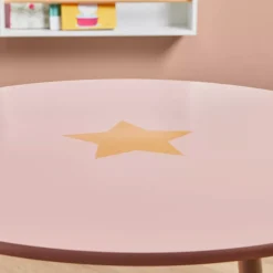 EMINZA Mobili Bambini-Tavolino bambino legno (H44 cm) Stars
