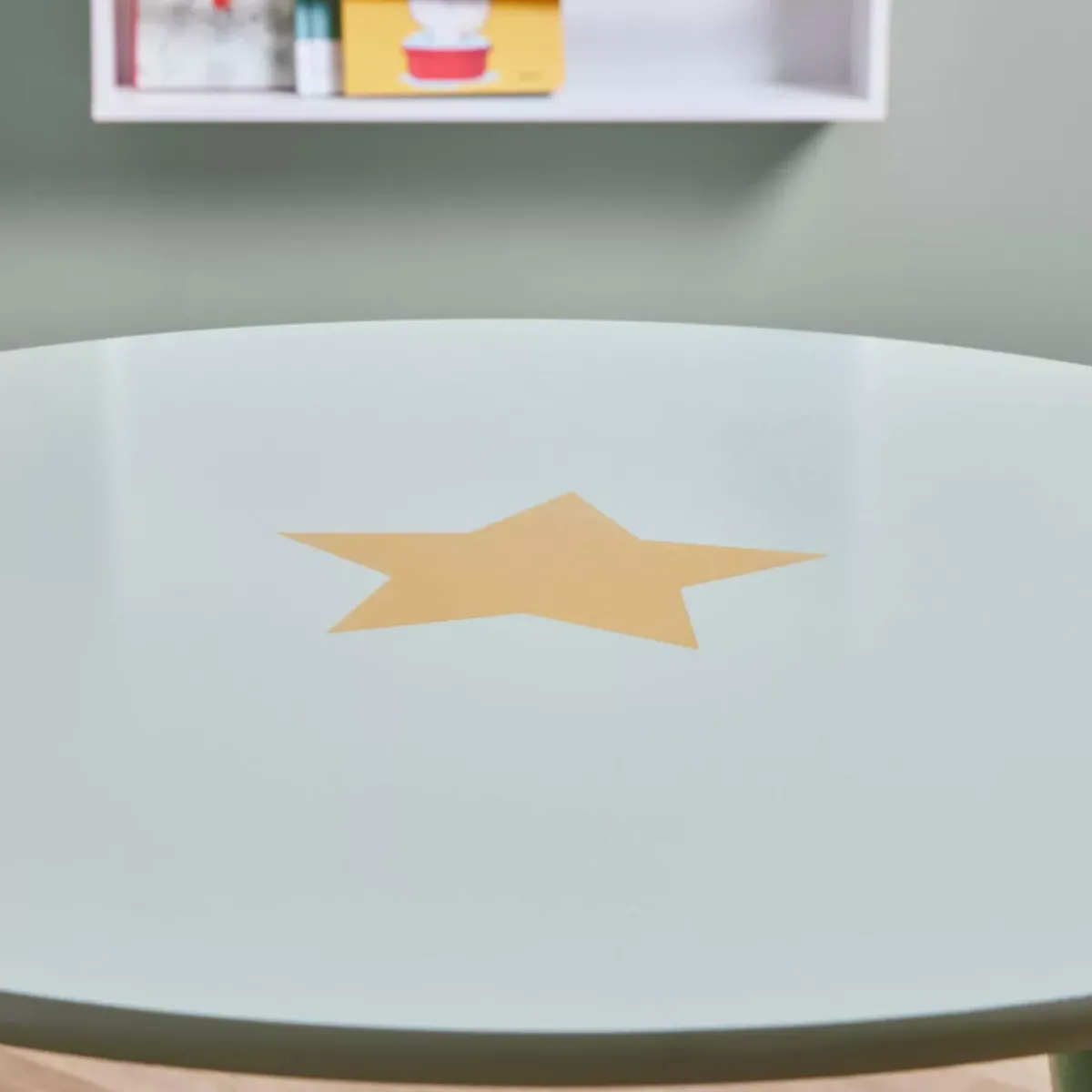 EMINZA Mobili Bambini-Tavolino bambino legno (H44 cm) Stars