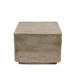 EMINZA Tavolini-Tavolino d'appoggio quadrato in magnesio ossidato (H42 cm) Formo Effetto