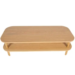 Tavolini Da Salotto-Tavolino rettangolare in rovere (130 cm) Oakland