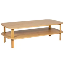 Tavolini Da Salotto-Tavolino rettangolare in rovere (130 cm) Oakland