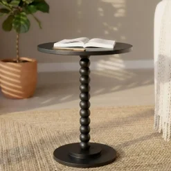 EMINZA Tavolini-Tavolino rotondo in legno (H61,5 cm) Banita