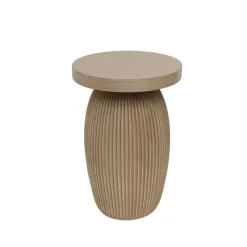 EMINZA Tavolini-Tavolino rotondo in magnesio ossidato (H52 cm) Berla