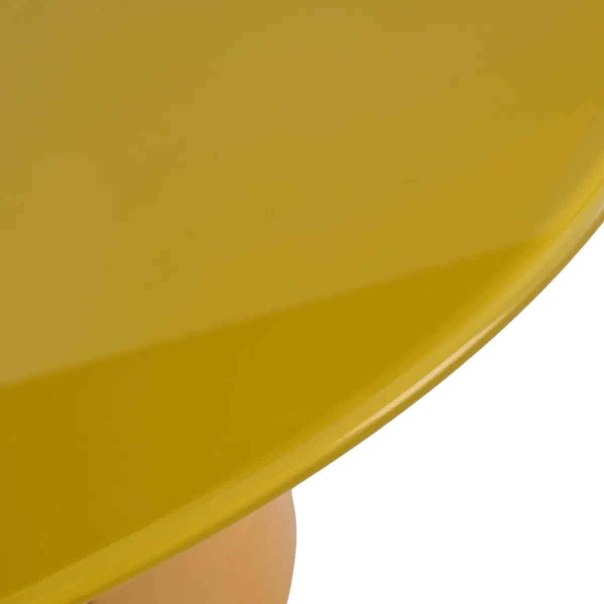 Tavolini Da Salotto-Tavolino rotondo in vetro e MDF (H42 cm) Jila