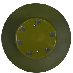 Tavolini Da Salotto-Tavolino rotondo in vetro e MDF (H42 cm) Jila