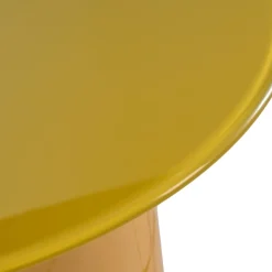 Tavolini Da Salotto-Tavolino rotondo in vetro e MDF (H51 cm) Jila
