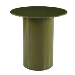 Tavolini Da Salotto-Tavolino rotondo in vetro e MDF (H51 cm) Jila
