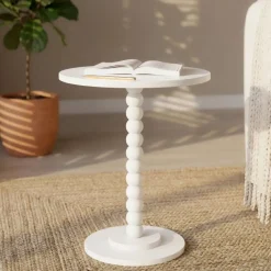 EMINZA Tavolini-Tavolino tondo in legno (H61,5 cm) Banita