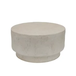 EMINZA Tavolini-Tavolino tondo in magnesio ossidato (H42 cm) Pliazi Effetto
