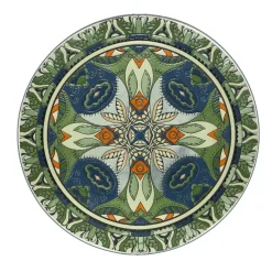 Tavolo bistrot rotonda pieghevole mosaico (60 cm) Cancùn Verde Salvia