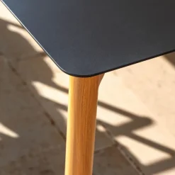 Tavolo da giardino alto in alluminio per 8 persone (200 x H105 cm) Monte Carlo Grigio antracite