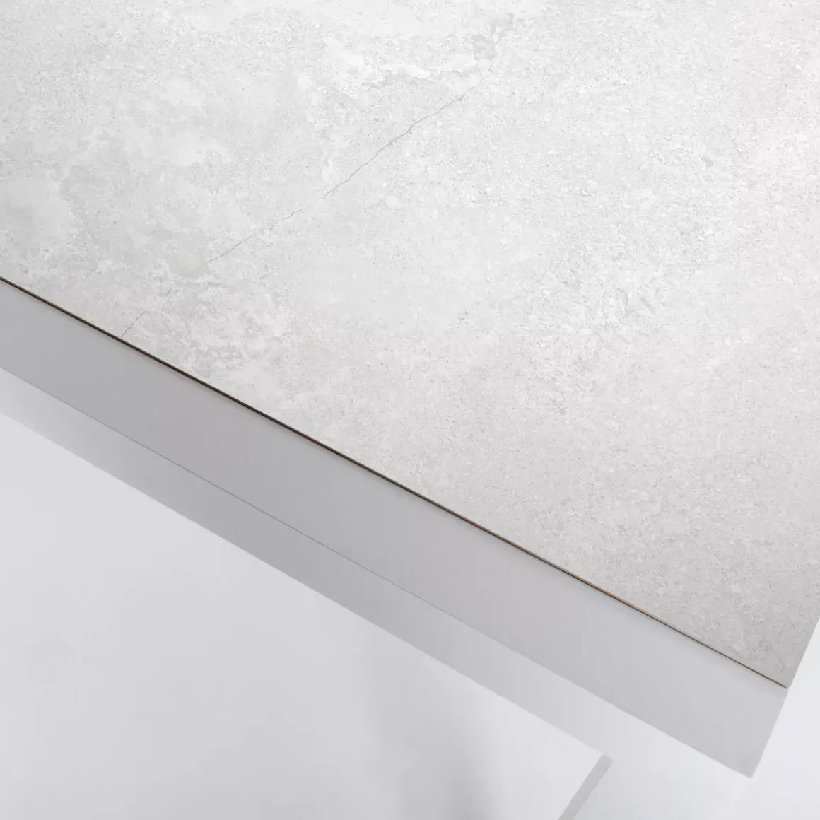 Tavolo da giardino in alluminio e ceramica 8 posti (180 x 90 cm) Modena Bianco