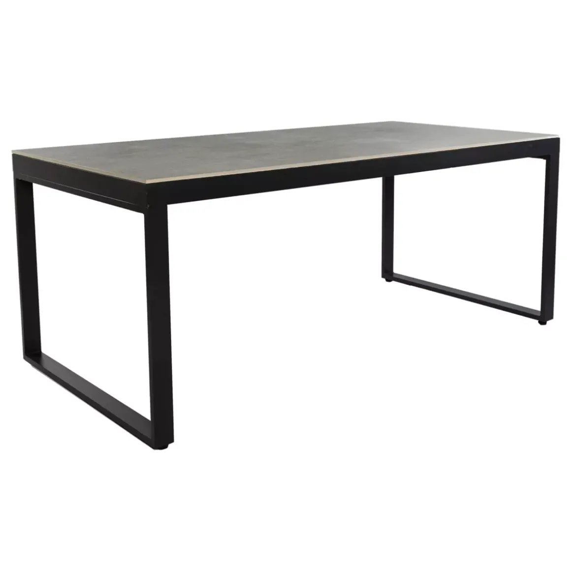 Tavolo da giardino 8 posti Allumino/Ceramica Kore (180 x 90 cm) Grigio antracite
