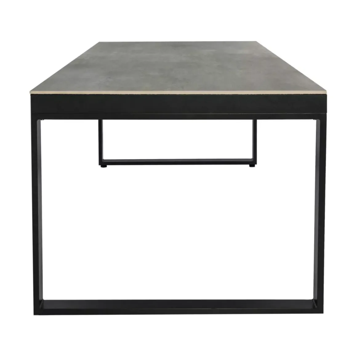 Tavolo da giardino 8 posti Allumino/Ceramica Kore (180 x 90 cm) Grigio antracite