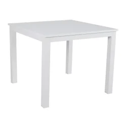 Tavolo da giardino quadrato in alluminio 4 posti (89 x 89 cm) Murano Bianco