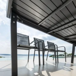 Tavolo da giardino rettangolare allungabile alluminio 10 posti (135/270 x 90 cm) Murano Grigio antracite