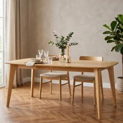 Tavoli Da Pranzo-Tavolo rettangolare allungabile in rovere (180 cm) Bilbao