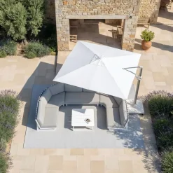 MOBELLIA Base E Accessori-Telo per ombrellone decentrato (3 x 4 m) Elyra