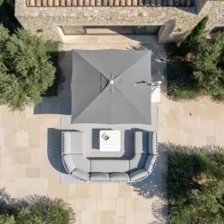 MOBELLIA Base E Accessori-Telo per ombrellone decentrato (3 x 4 m) Elyra