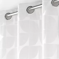 Tenda ad anelli in velluto (135 x 260 cm) Geolia Bianco