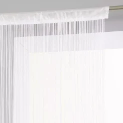 Tenda a fili (90 x H200 cm) Tinta unita Bianco