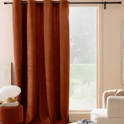 Tenda a occhielli (140 x 260 cm) Winona Terracotta