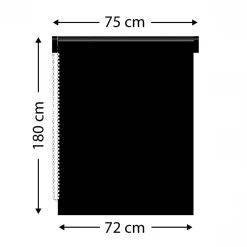 Tenda a rullo filtrante (75 x 180 cm) Pure Bianco
