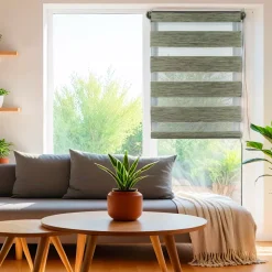Tenda a rullo Giorno/Notte (75 x 180 cm) Verde sfumato
