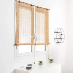 Tenda a rullo in legno (60 x H180 cm) Bambù Beige