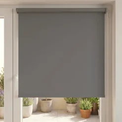 Tenda a rullo oscurante (60 x H180 cm) Tinta unita Grigio