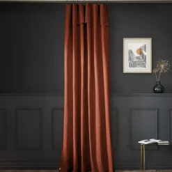 Tenda cotone regolabile (140 x max 270 cm) Sixtine Terracotta