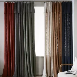 Tenda cotone regolabile (140 x max 270 cm) Sixtine Beige