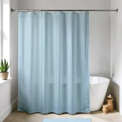 TENDANCE Accessori Bagno-Tenda da doccia ad anelli (180 x 200 cm) Unita Azzurro