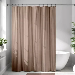 TENDANCE Accessori Bagno-Tenda da doccia in microfibra (180 x 200 cm) Goffrato Cappuccino