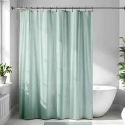 TENDANCE Accessori Bagno-Tenda da doccia in microfibra (180 x 200 cm) Goffrata