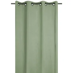 Tenda in cotone tessuto (140 x 260 cm) Monaco Verde salvia
