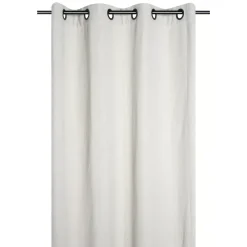 Tenda in cotone tessuto (140 x 260 cm) Monaco Ecru