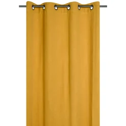 Tenda in cotone tessuto (140 x 260 cm) Monaco Giallo curry