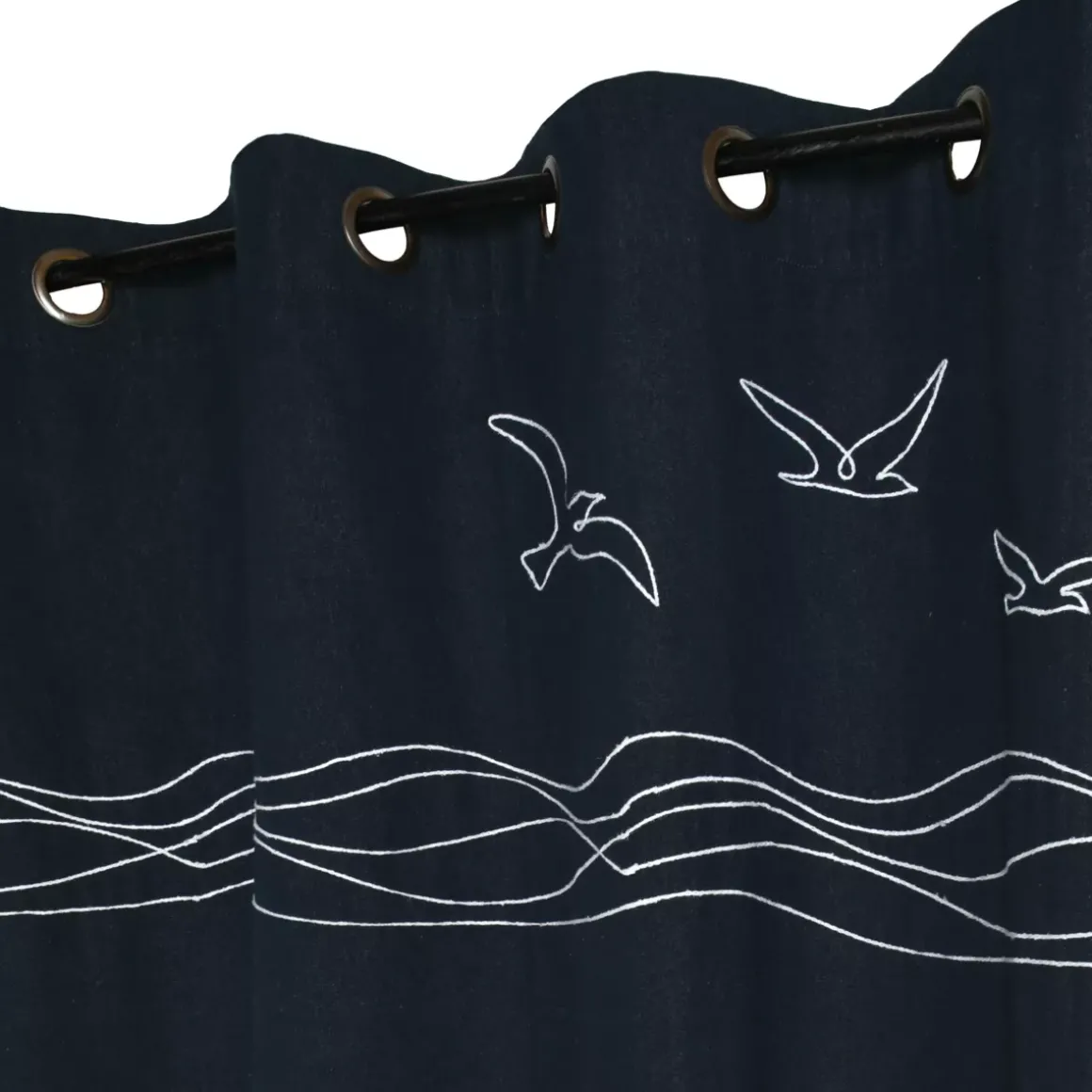 Tenda in cotone (140 x 260 cm) Bordemer Blu navy