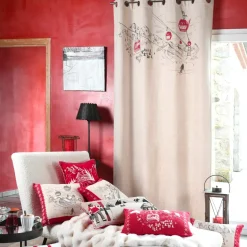 Tenda in cotone (140 x 260 cm) Villard Ecru